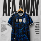 Argentina Away Kit WC 2026 - Imported Player Edition